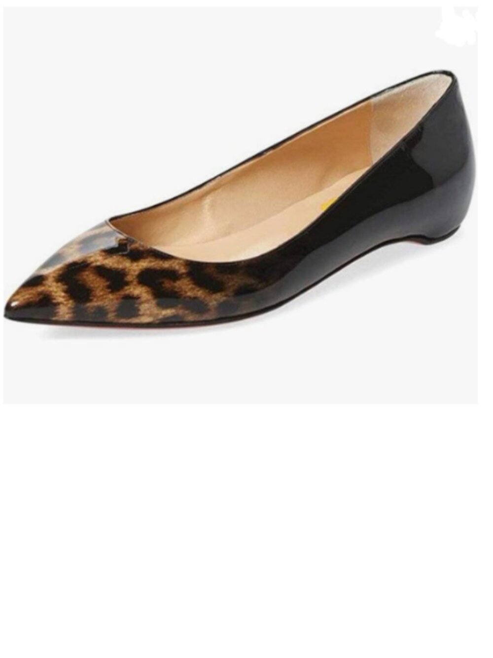 FSJ Leopard-gradient Sexy Hidden Low Heels Pumps Closed Pointy Toe Slip On Shoes